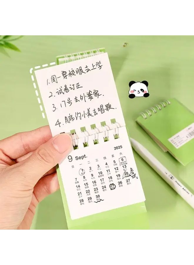 Apple Panda Mini Calendar 2026 Monthly Planner Daily Schedule Desk Organizer - Image 5
